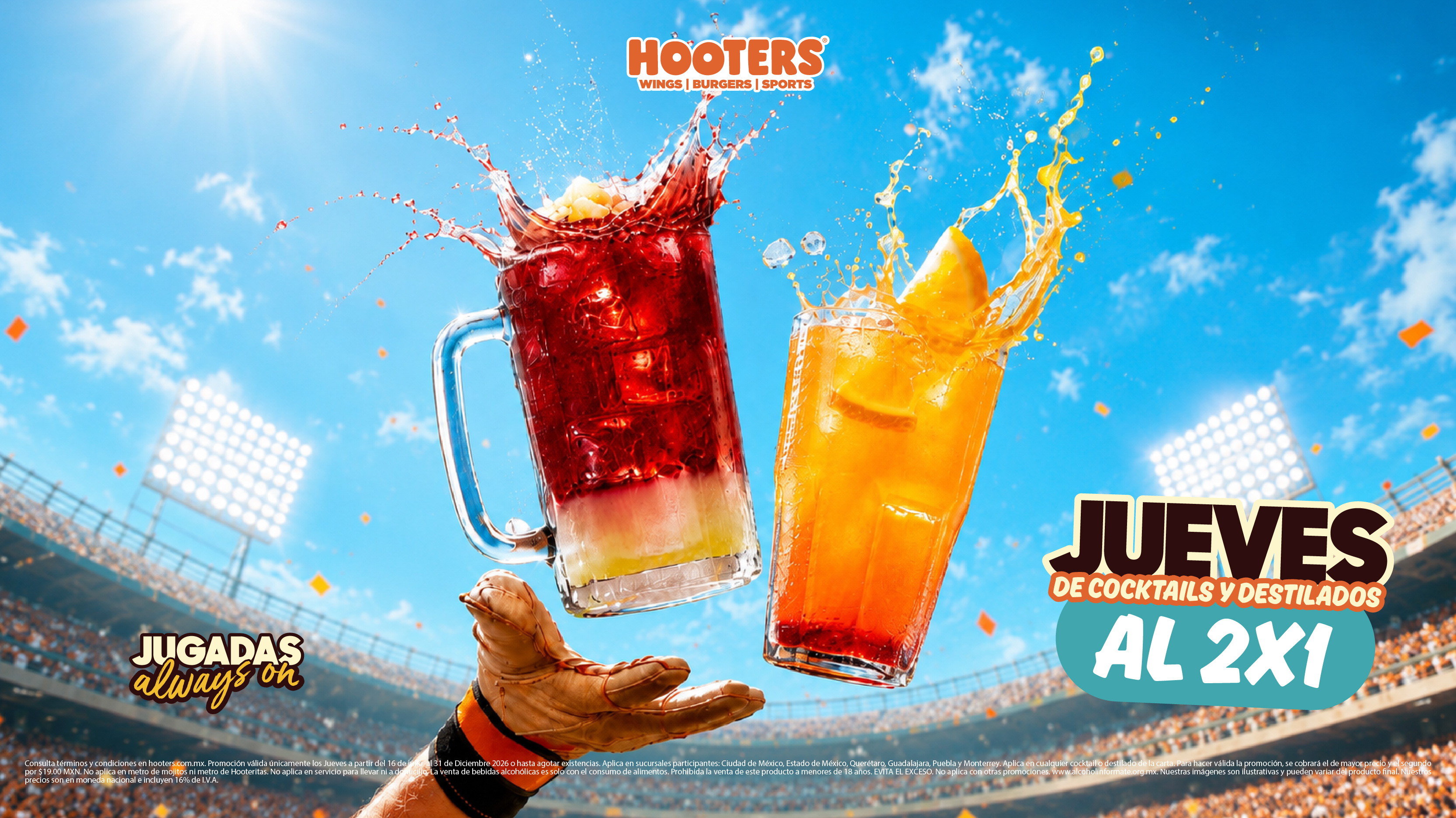 Jueves de cocteles y destilados al 2x1