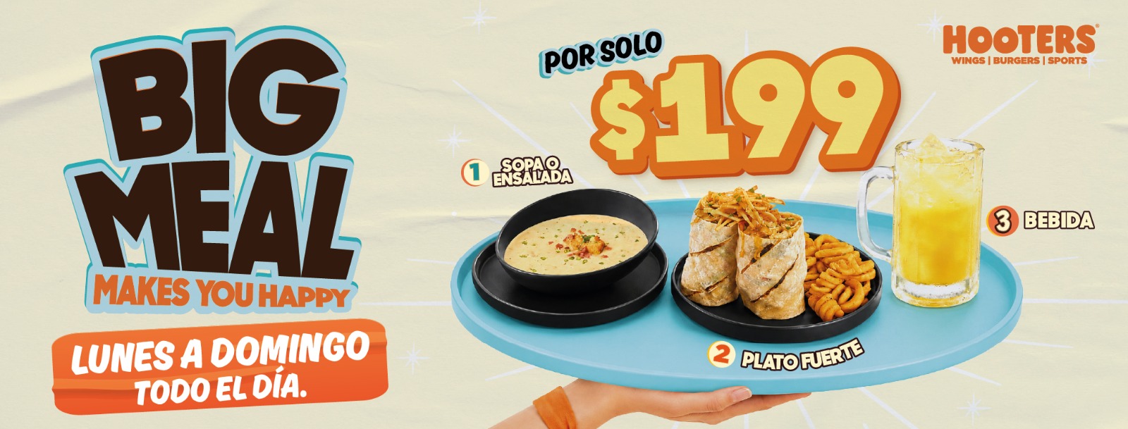 Big Meal — Comida completa por $199 MXN